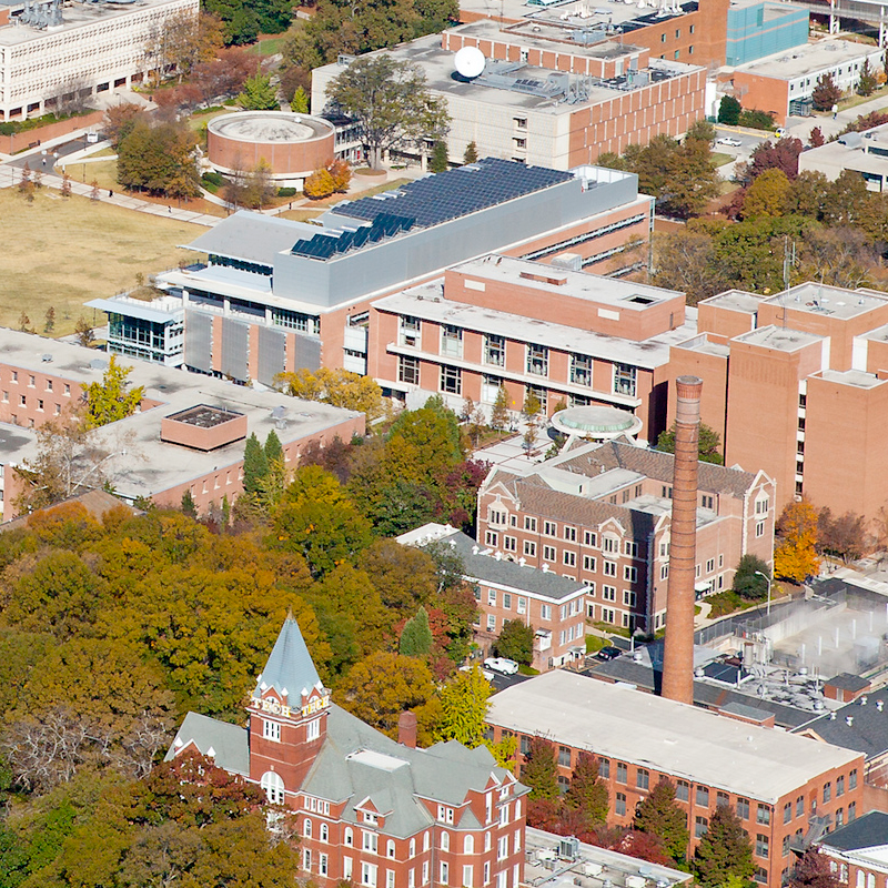 Goergia Tech campus from the sky